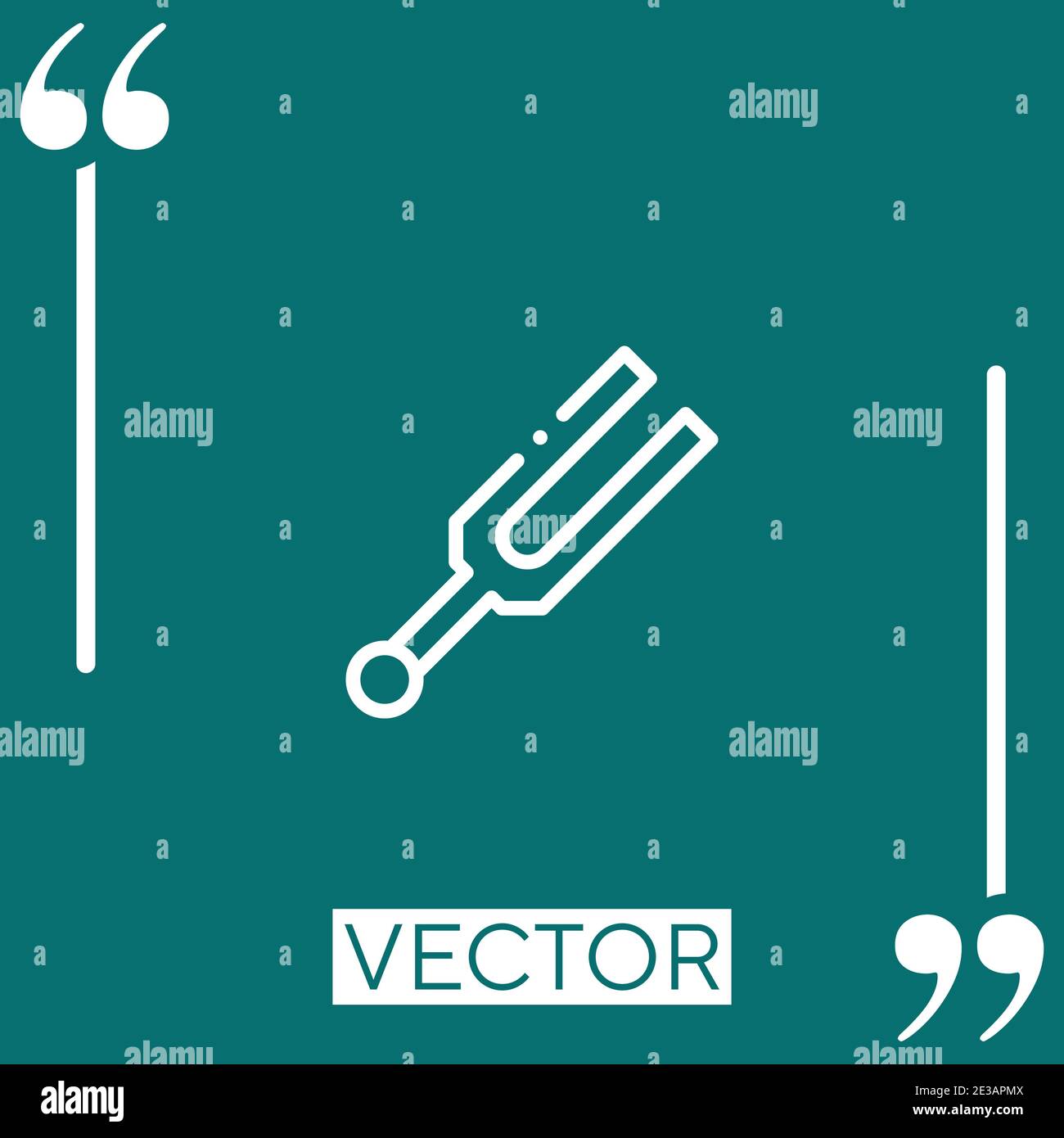 tuning fork vector icon Linear icon. Editable stroked line Stock Vector Image & Art Alamy