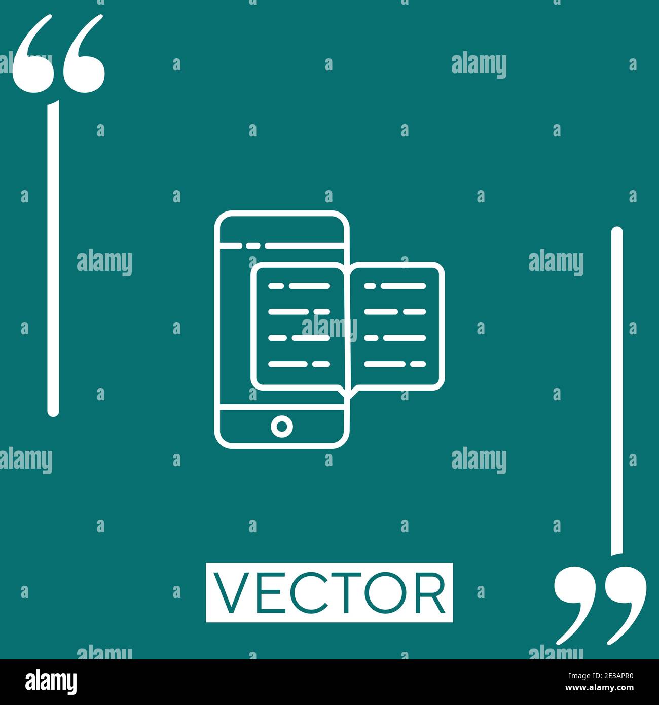 book vector icon Linear icon. Editable stroke line Stock Vector