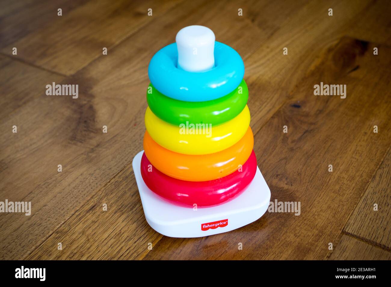 A Fisher-Price Rock-a-Stack toy. Stock Photo