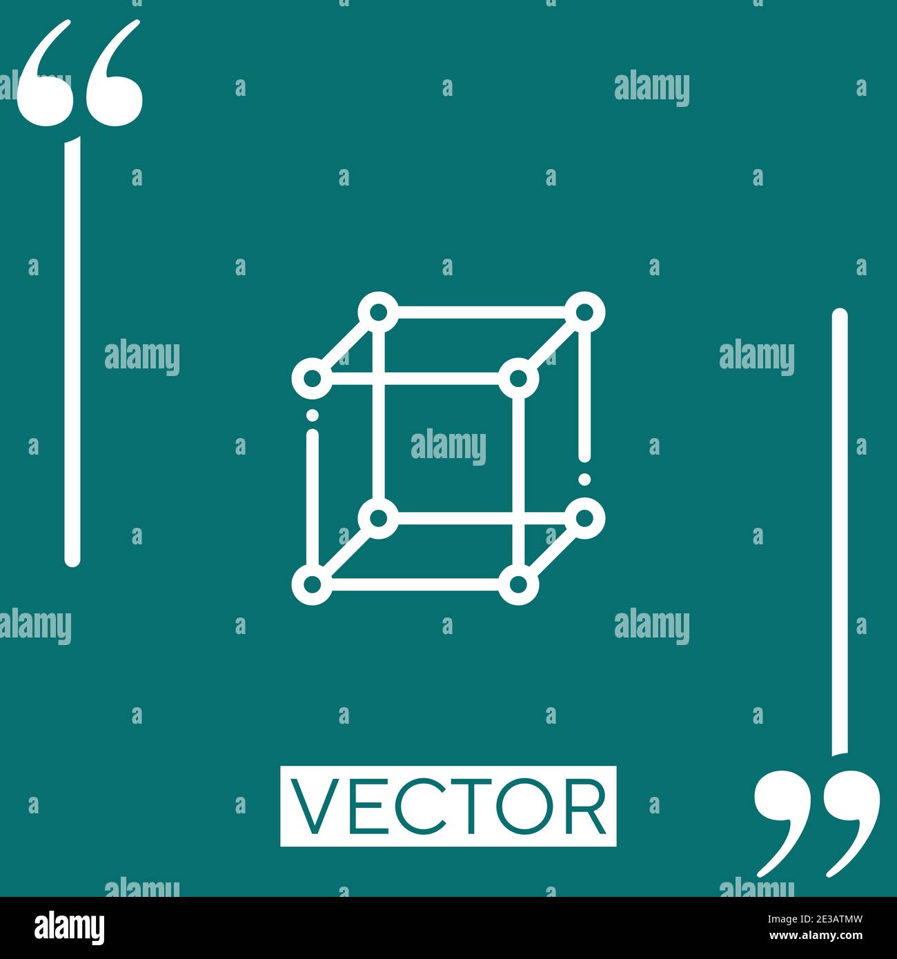 molecule vector icon Linear icon. Editable stroke line Stock Vector