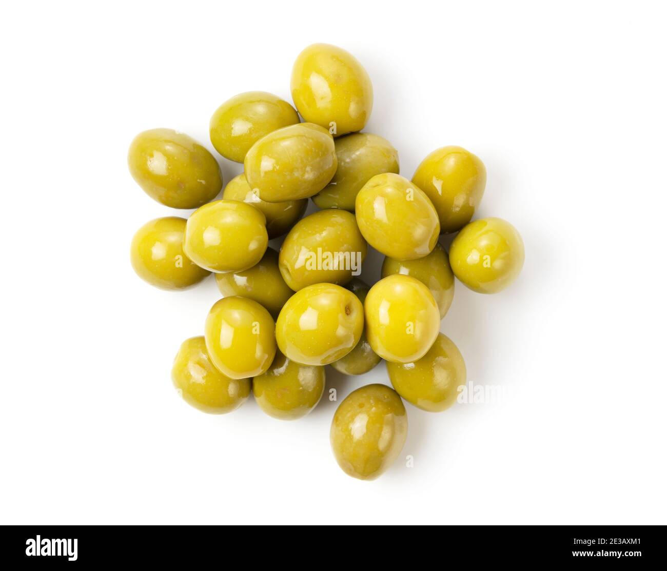 Olives isolated white top view hi-res stock photography and images - Alamy