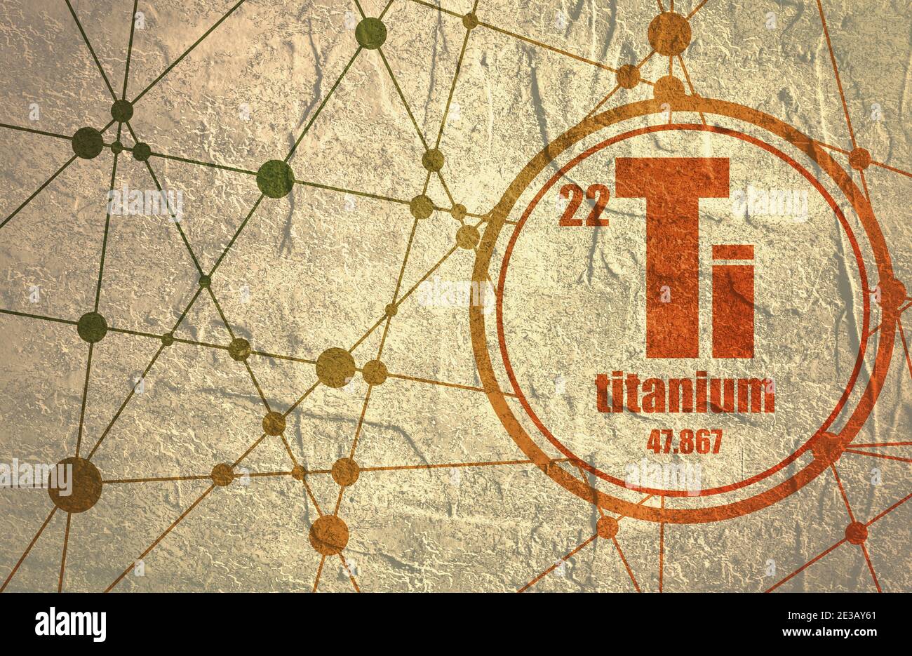 Titanium Chemical Element Sign With Atomic Number And Atomic Weight Chemical Element Of 3718