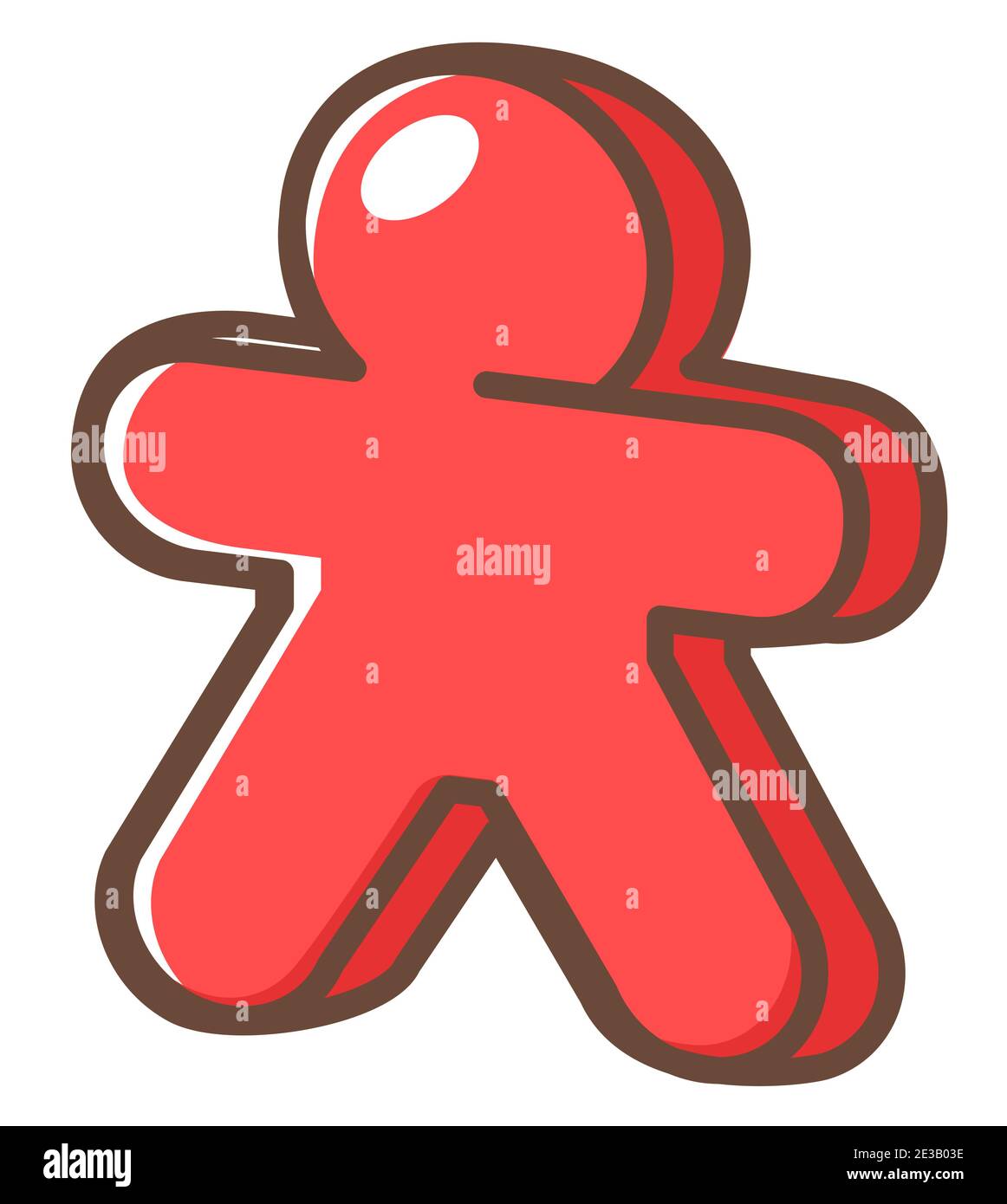 Figurine for making step in role play game vector Stock Vector