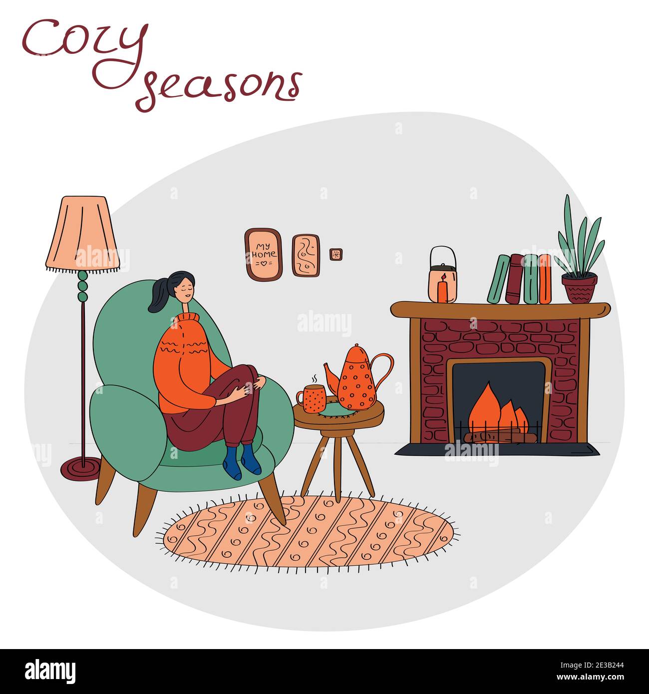 Mindfulness at home Stock Vector Images Alamy Mindfulness at home Stock Vector Images Alamy