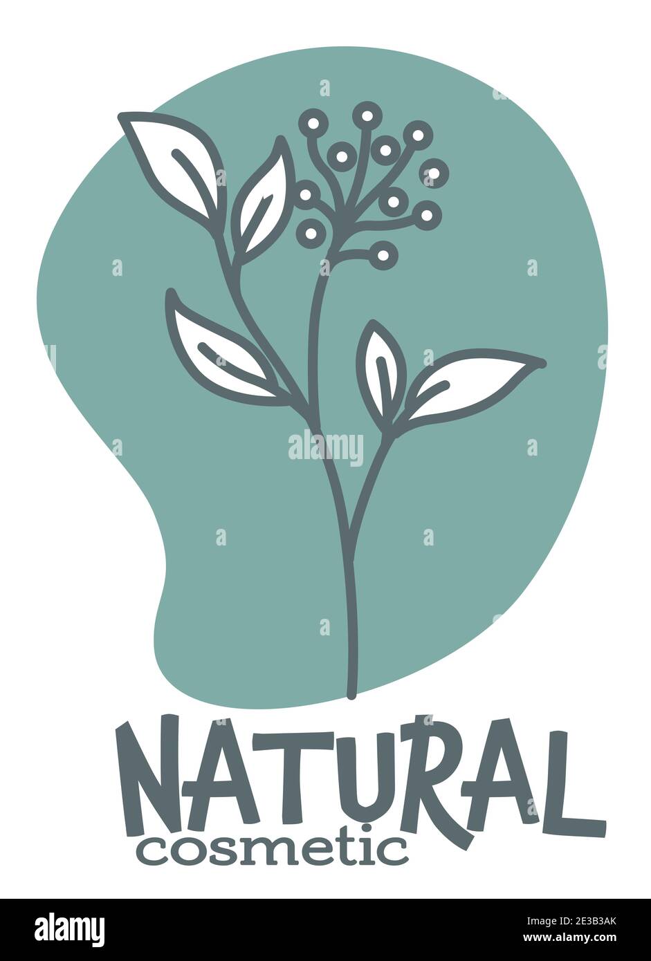 Natural cosmetics with bio ingredients vector Stock Vector