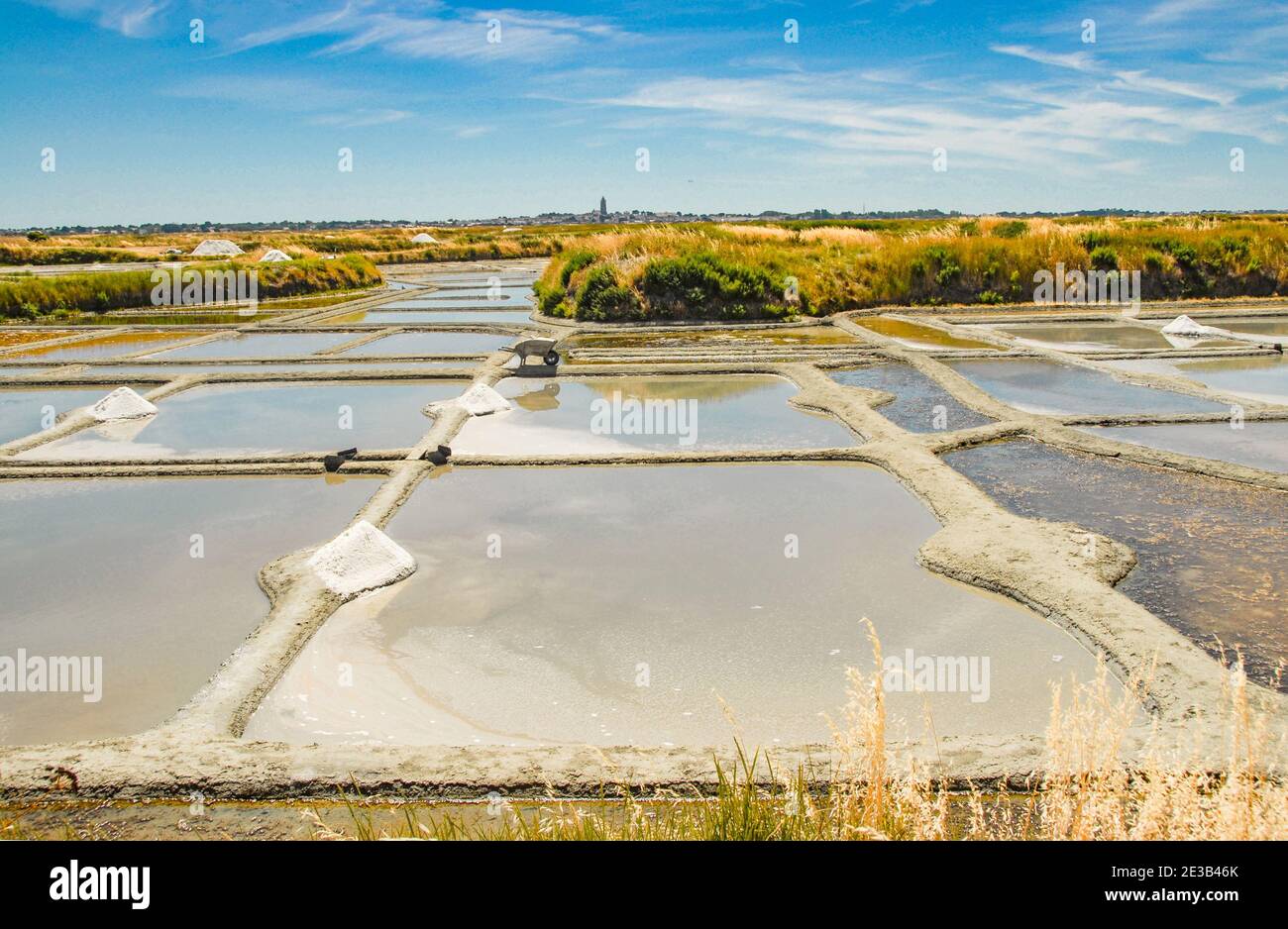 Marais Salants between Guérande und Batz-sur-Mer Stock Photo