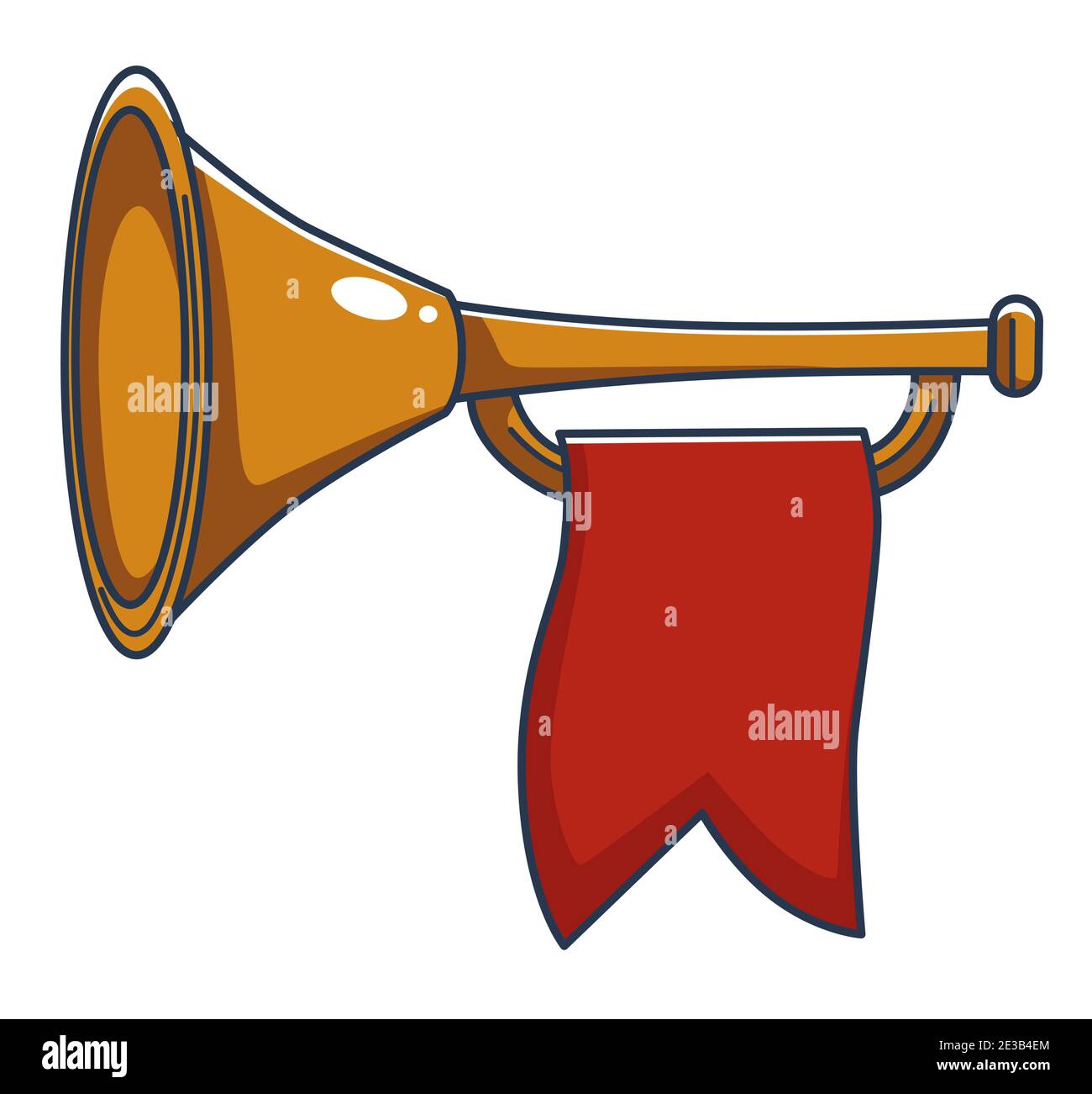 Trumpet with banner hi-res stock photography and images - Page 4 - Alamy