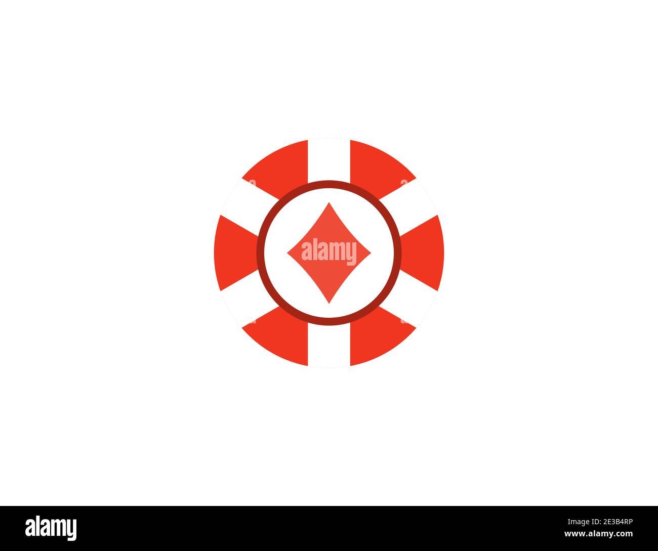 Casino, chip gamble jackpot icon. Vector illustration flat Stock Vector