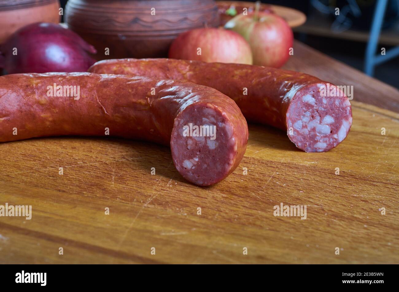 Schublig sausage various heavily smoked sausages made throughout the