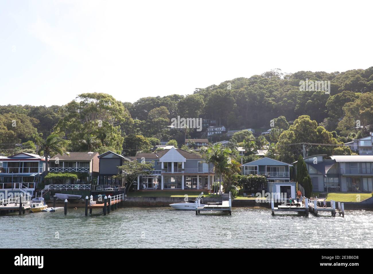 Waterfront homes in Wagstaffe facing Brisbane Water on the Central