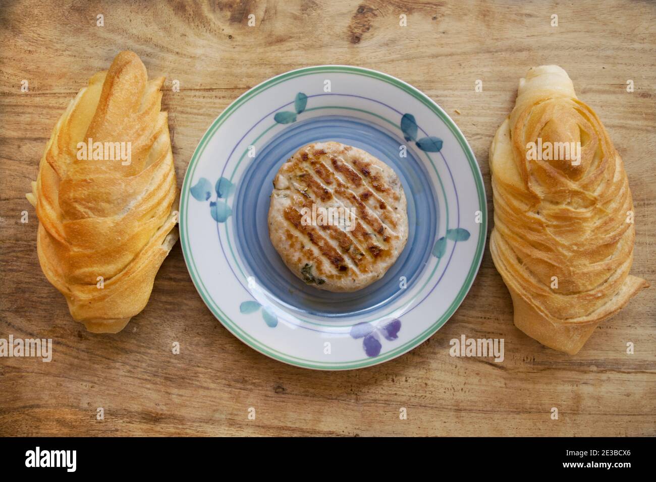 Chicken sandwich top view hires stock photography and images Alamy