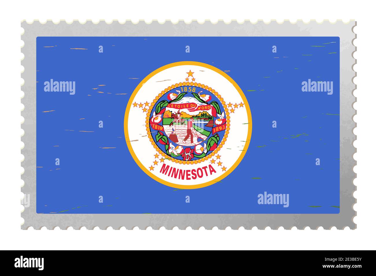 Minnesota stamp vector vectors hi-res stock photography and images - Alamy