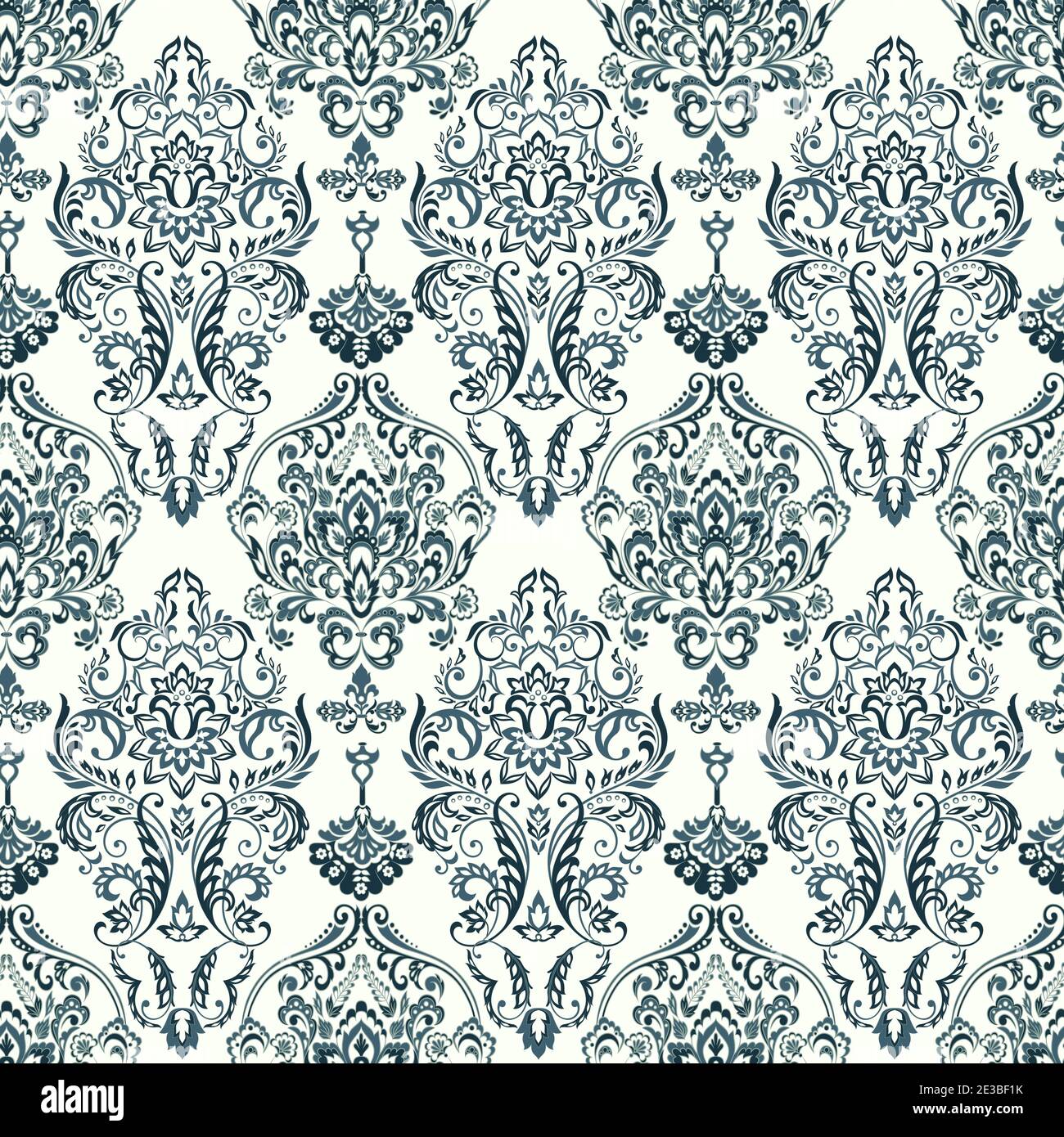 Seamless Floral vintage wallpaper. Vector background Stock Vector Image ...