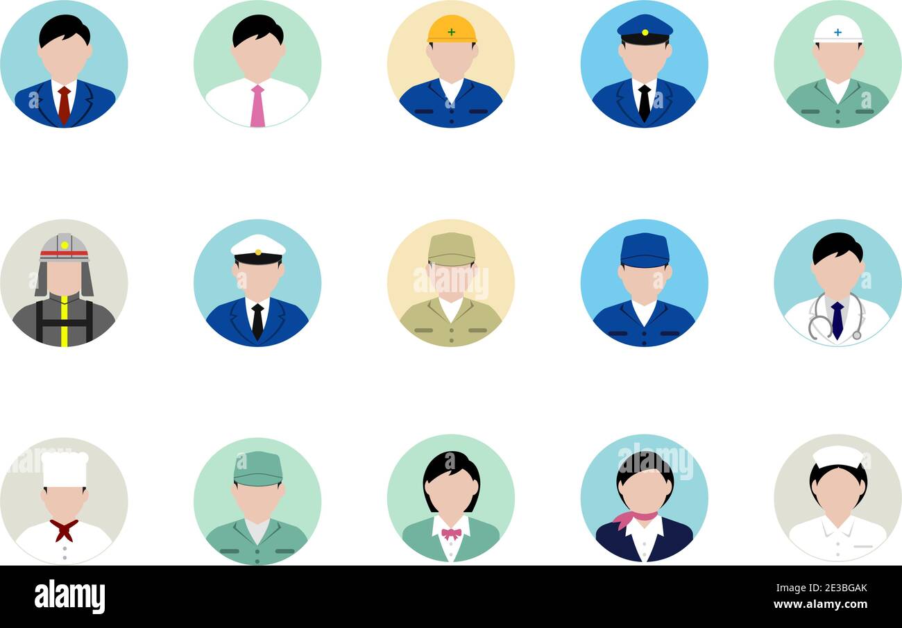 Man avatar icon flat Royalty Free Vector Image