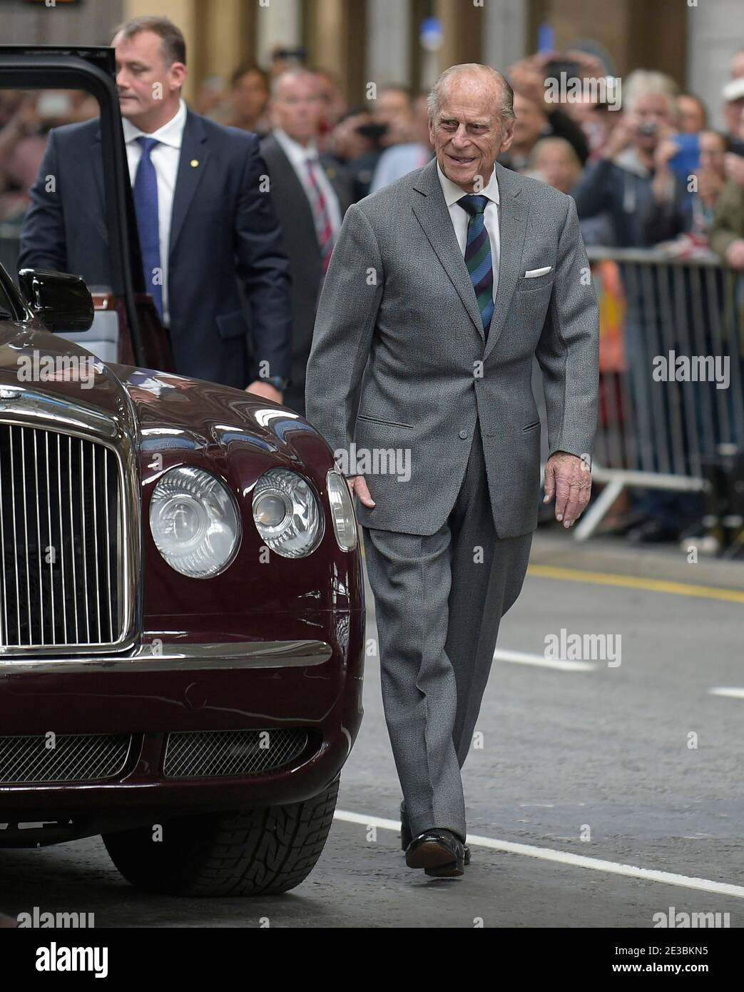 PIC © Sandy Young 07970 268944 HRH Queen officially opens  the new Borders Railway. PICTURED at Waverley station, Edinburgh  Prince Philip, Duke of Edinburgh. Stock Photo