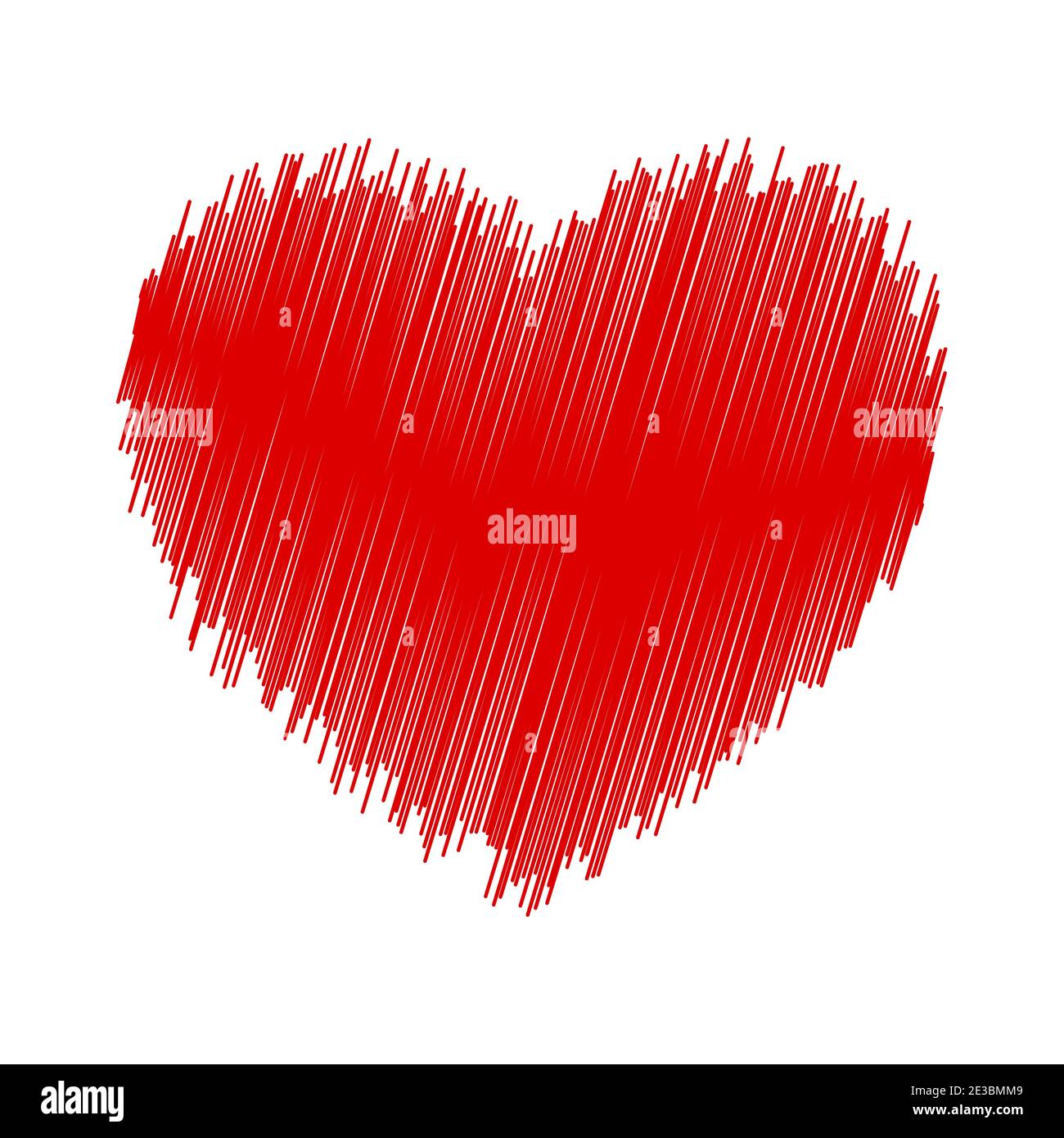 Crayon Valentine Stock Vector