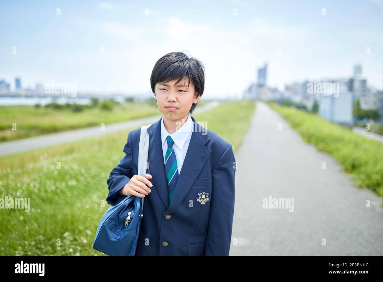 Happy Japanese teenager outdoors Stock Photo - Alamy