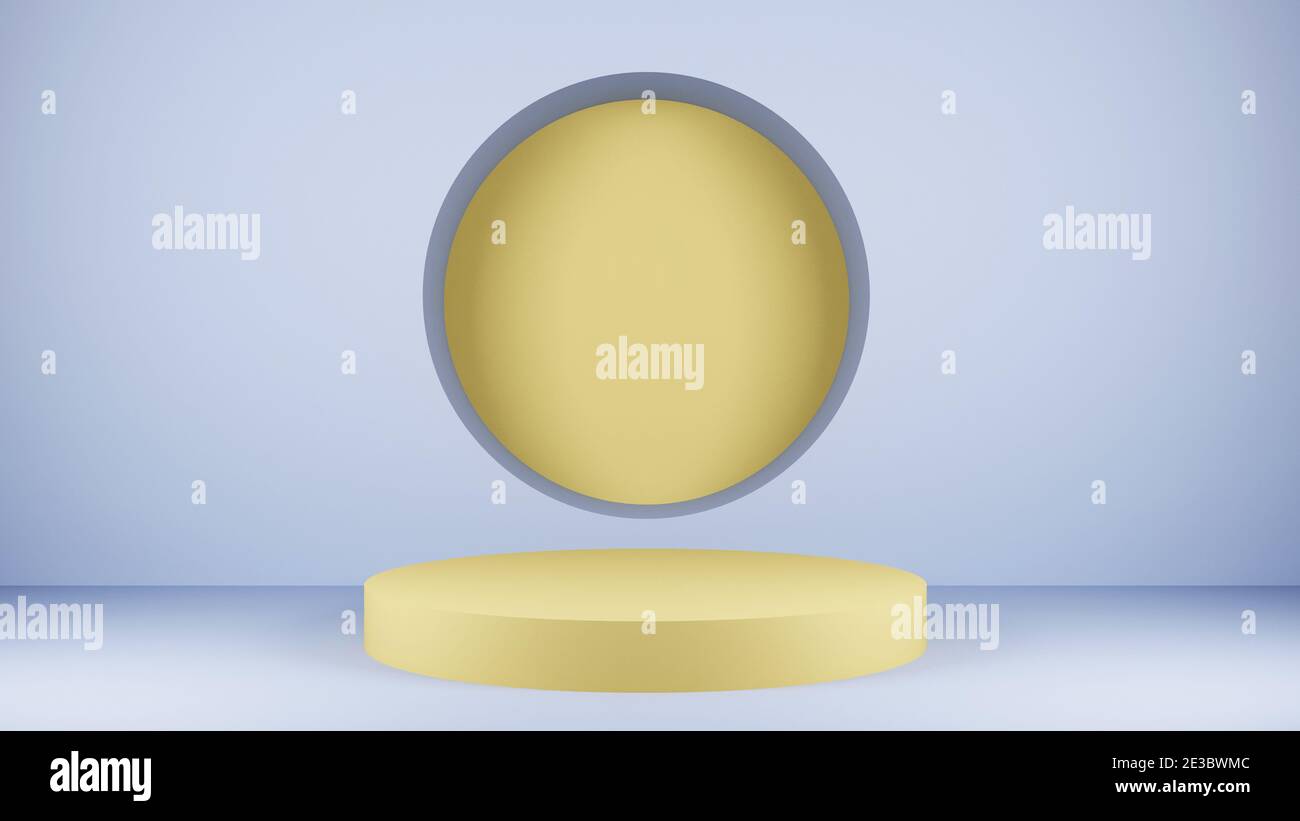 3d render background with circle and cylinder. 3d rendering Stock Photo ...