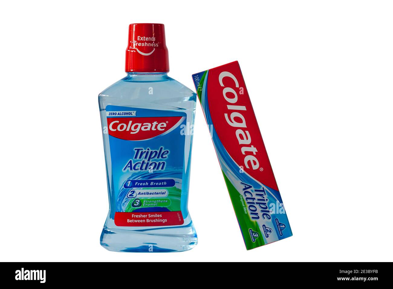 Colgate triple action mouthwash hires stock photography and images Alamy
