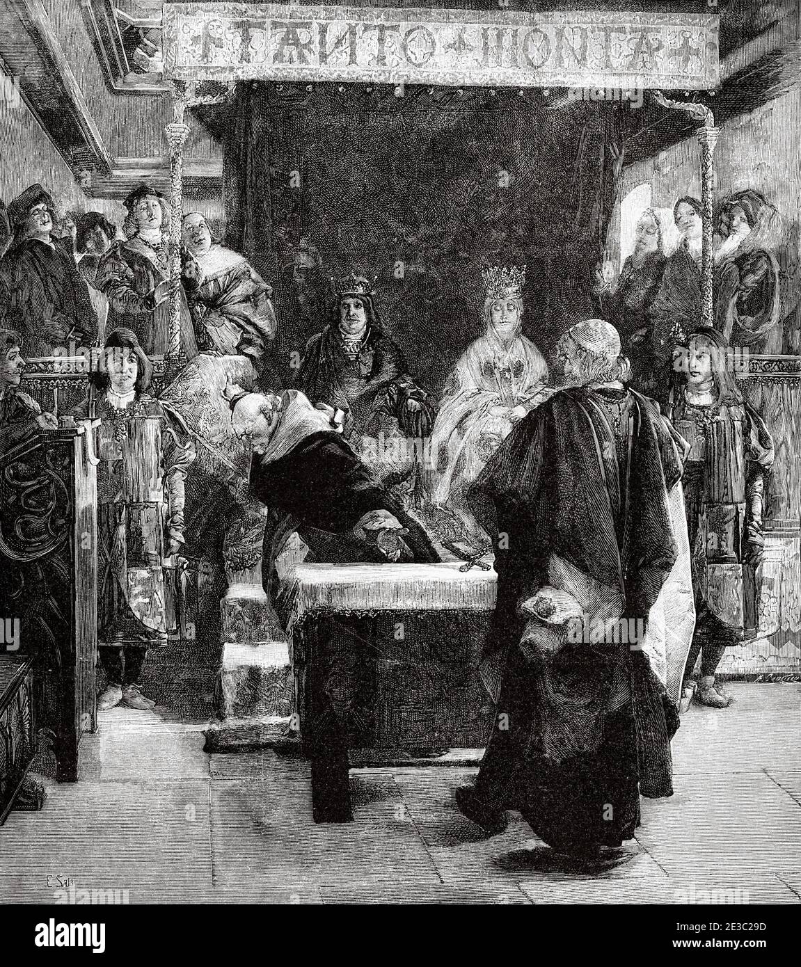 Expulsion Of The Jews From Spain In The Year 1492 Painting By Emilio Sala Frances 1850 1910 Spanish Painter Spain Old Xix Century Engraved Illustration From La Ilustracion Espanola Y Americana 1890 Stock Photo Alamy