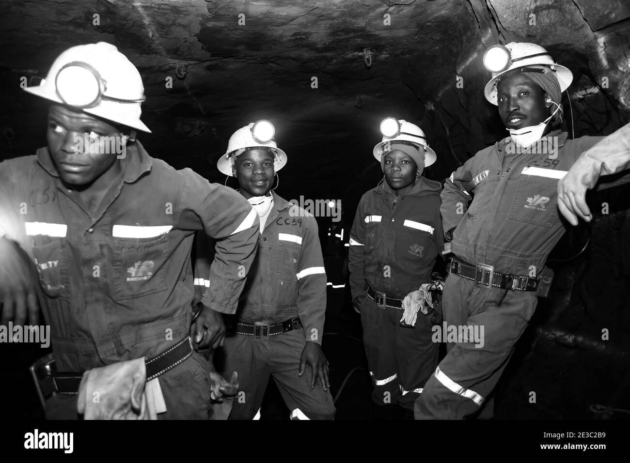Mining tunnel Black and White Stock Photos & Images Alamy