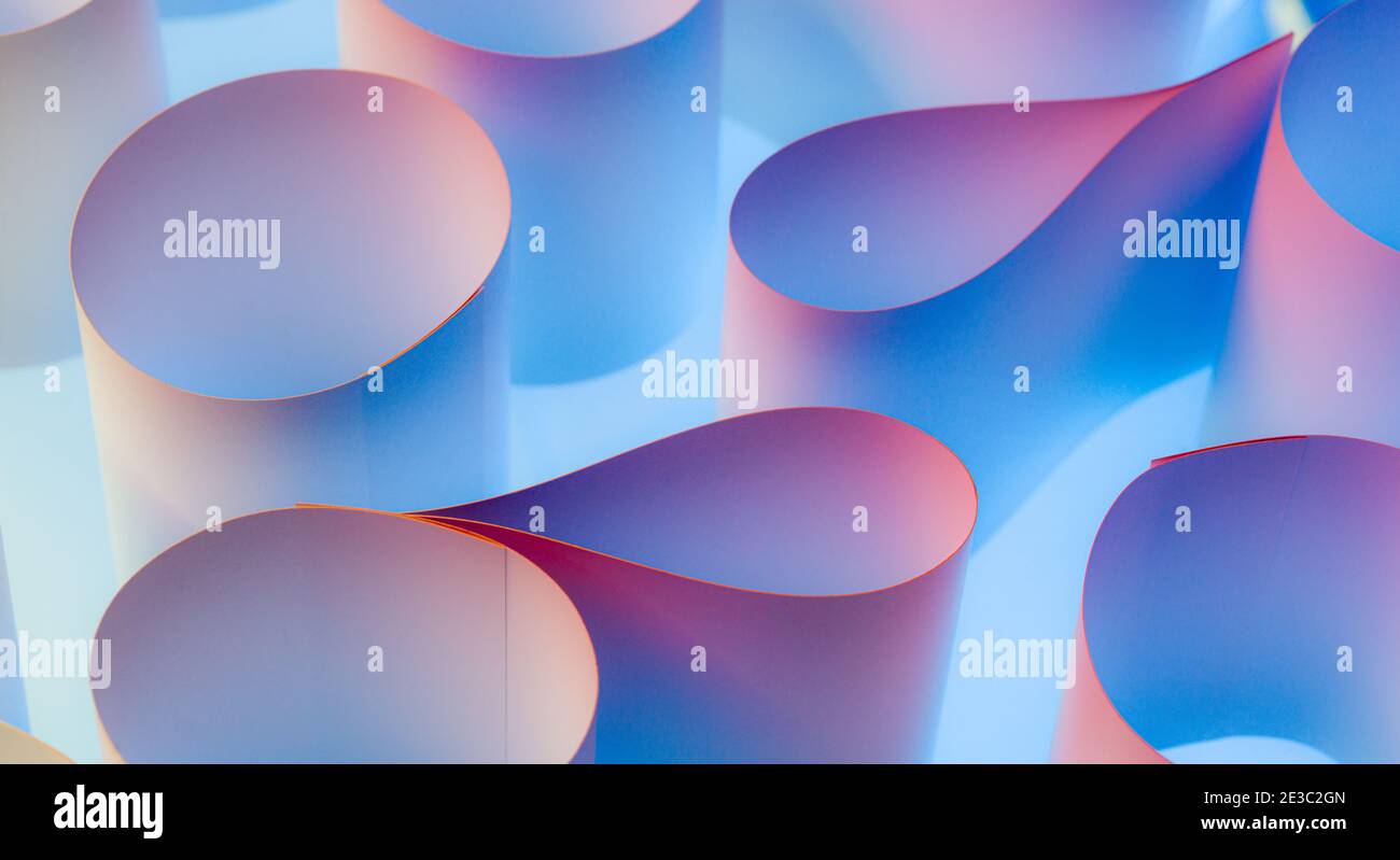 Seamless business card made from simple paper illuminated from behind