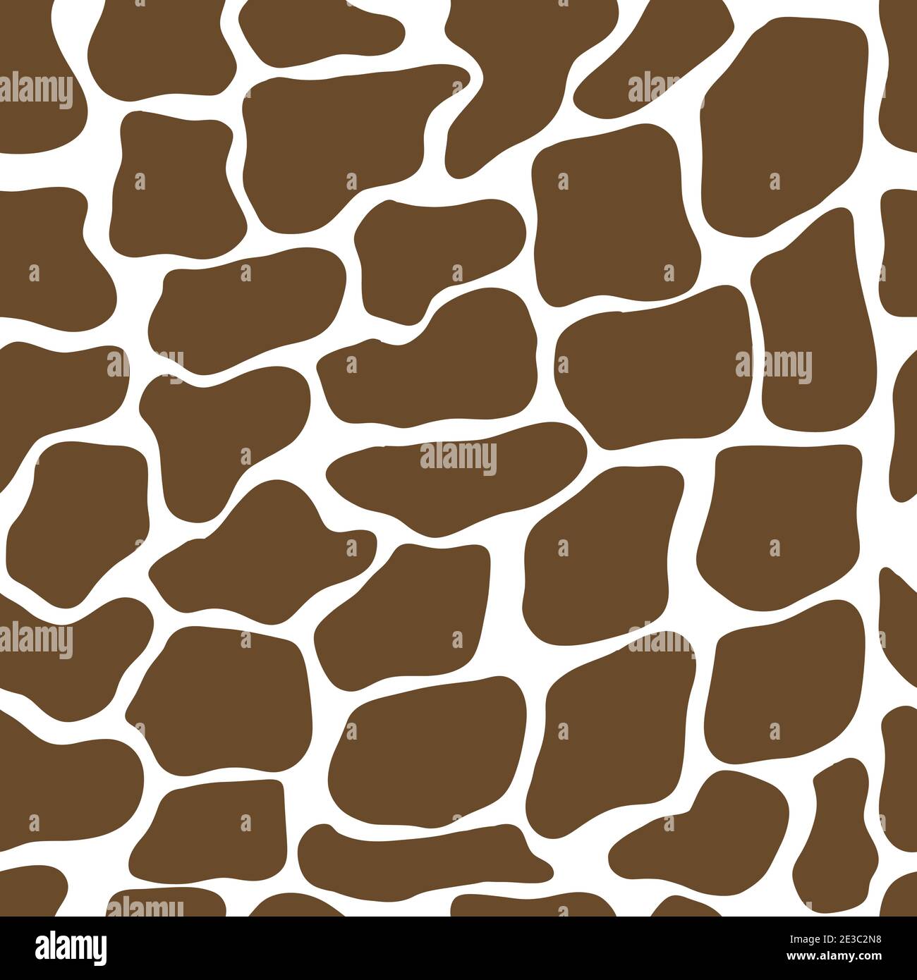 Giraffe seamless pattern. Wild animal print. Vector cow skin illusration Stock Vector