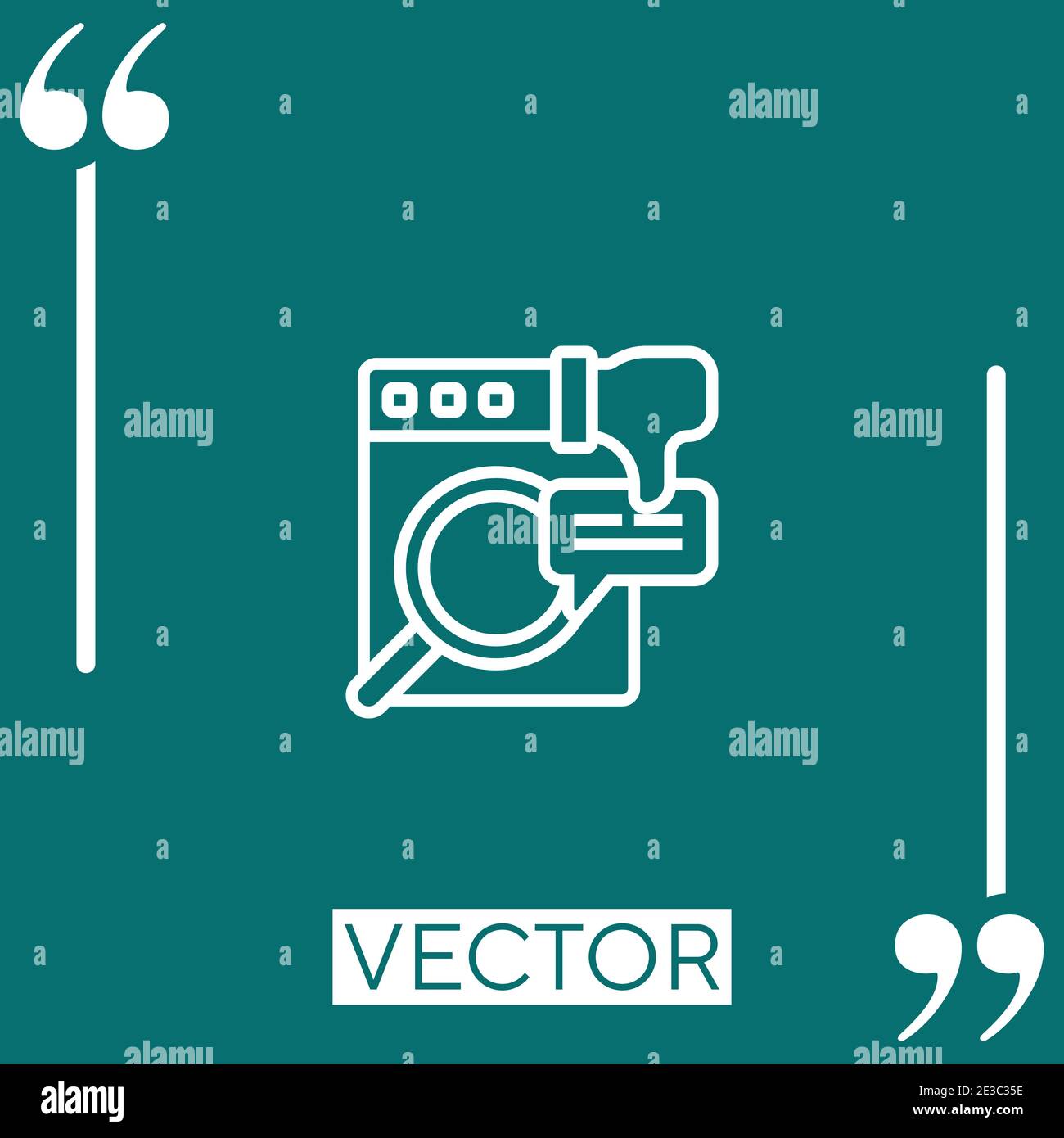 problem solving vector icon Linear icon. Editable stroked line Stock Vector