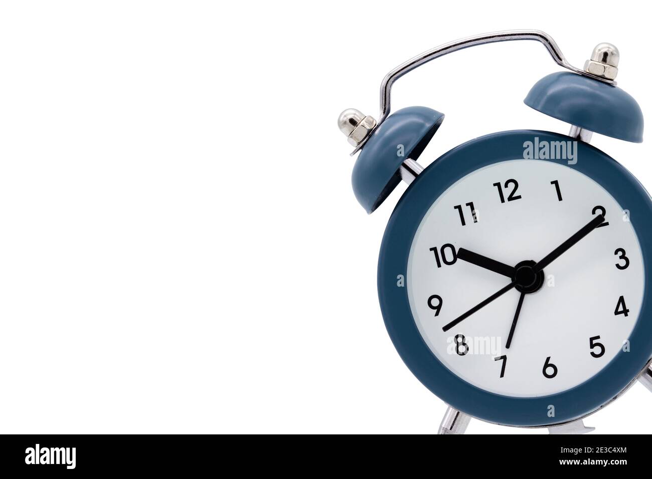Classic alarm clock isolated on white background Stock Photo - Alamy