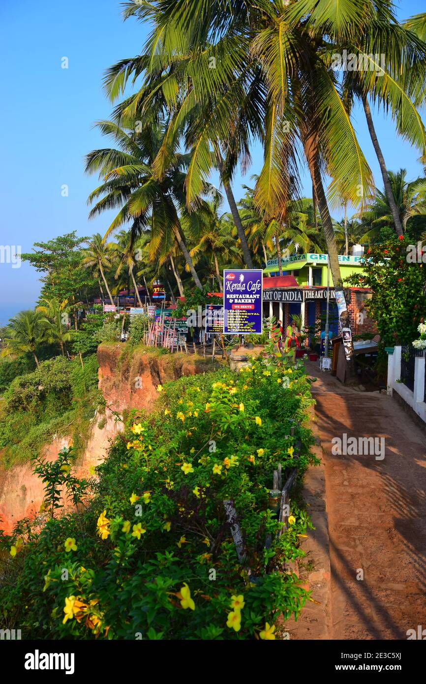 Varkala Cliff, Varkala, Kerala, India Stock Photo Alamy