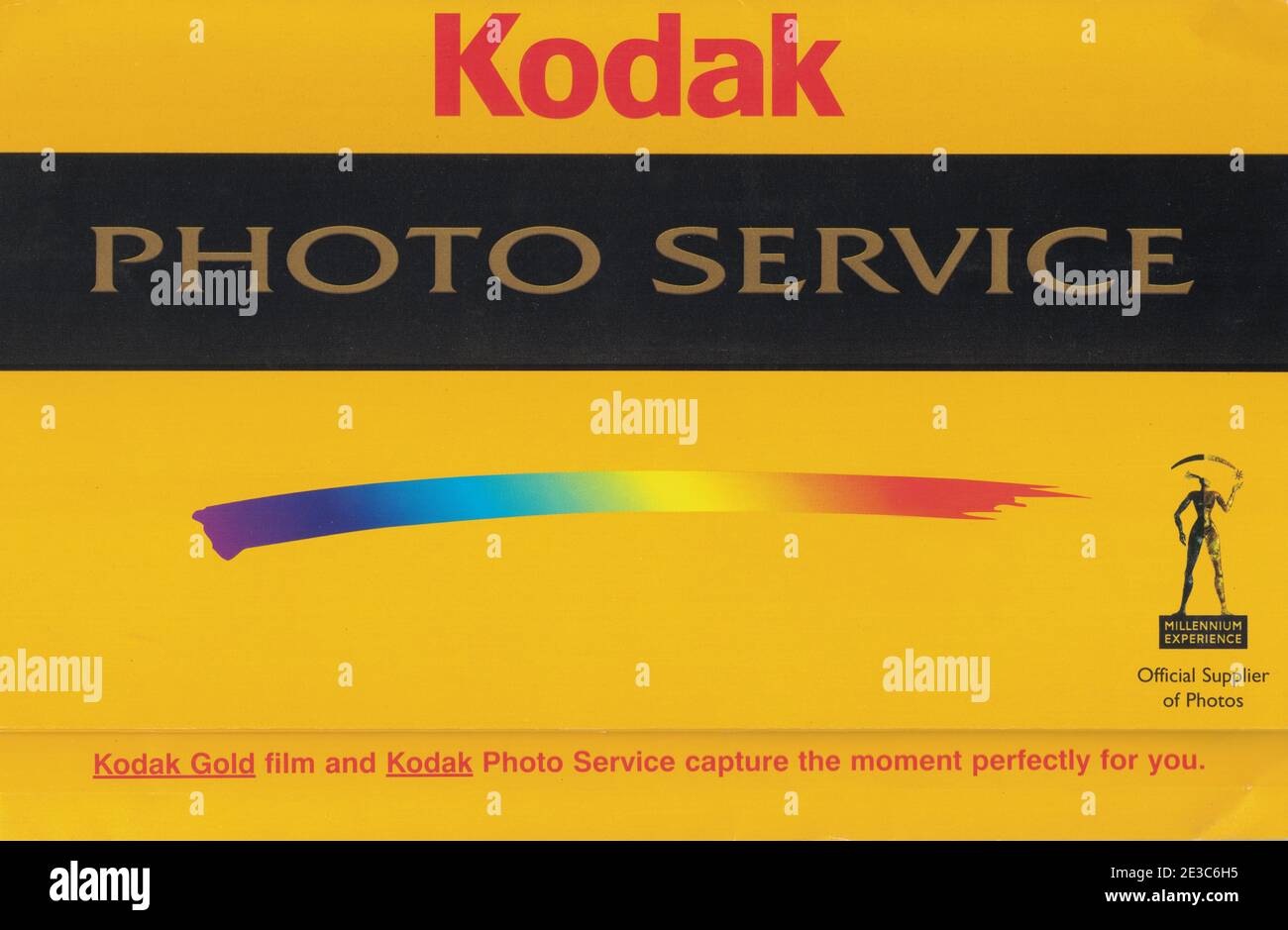 Kodak Film Processing Wallet Stock Photo