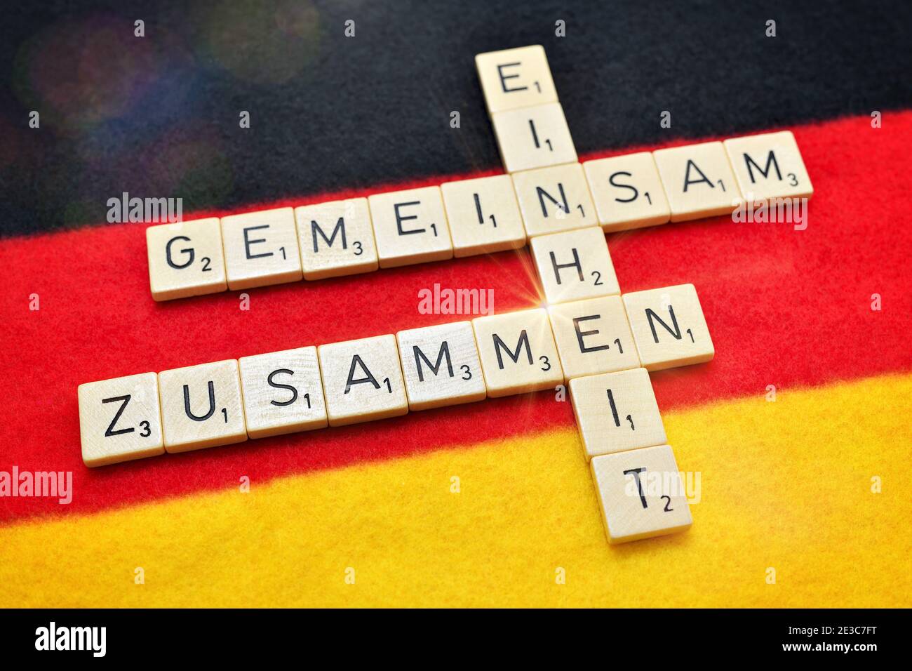 German Unity, Symbolic Image Stock Photo