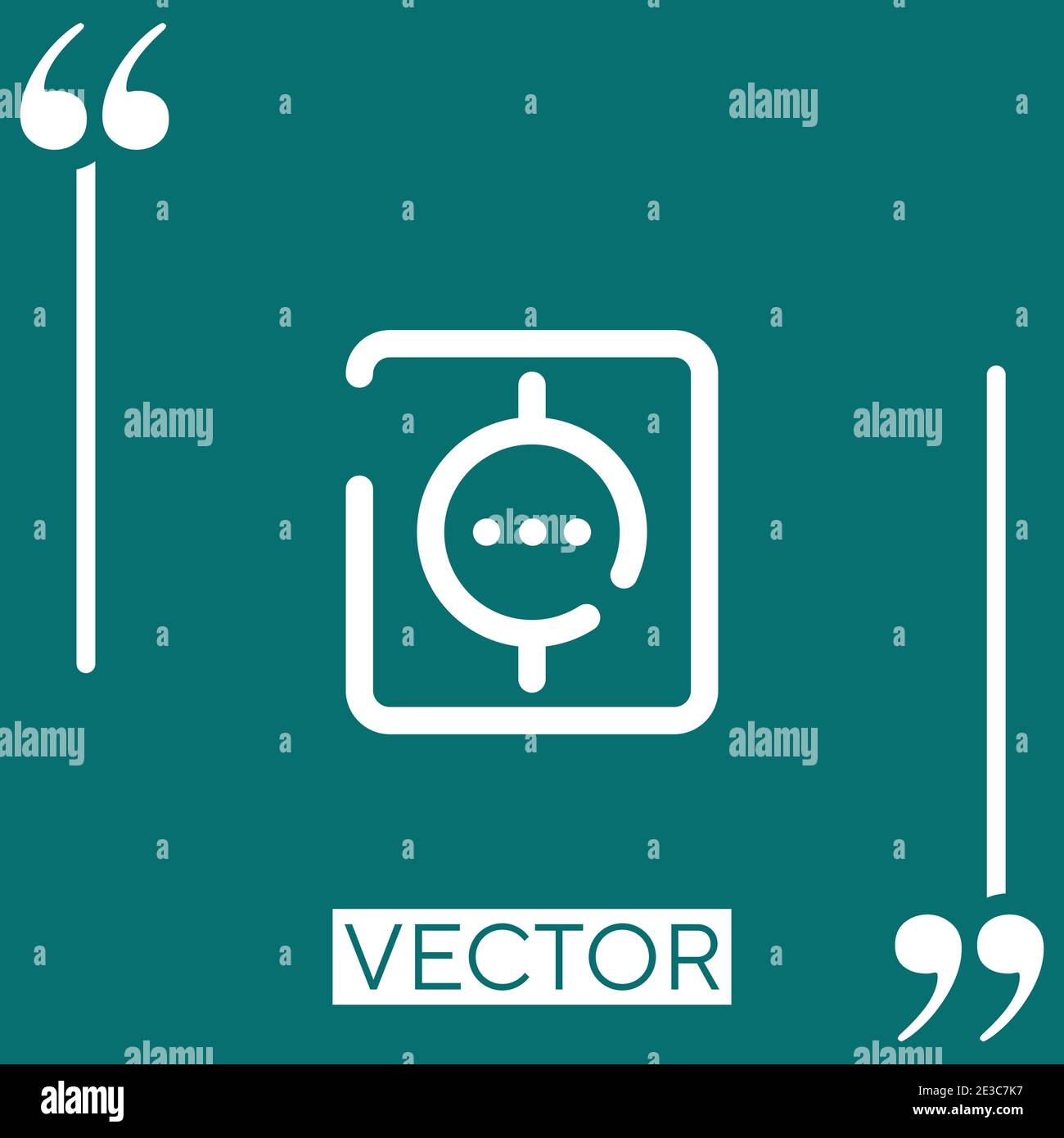 socket vector icon Linear icon. Editable stroke line Stock Vector