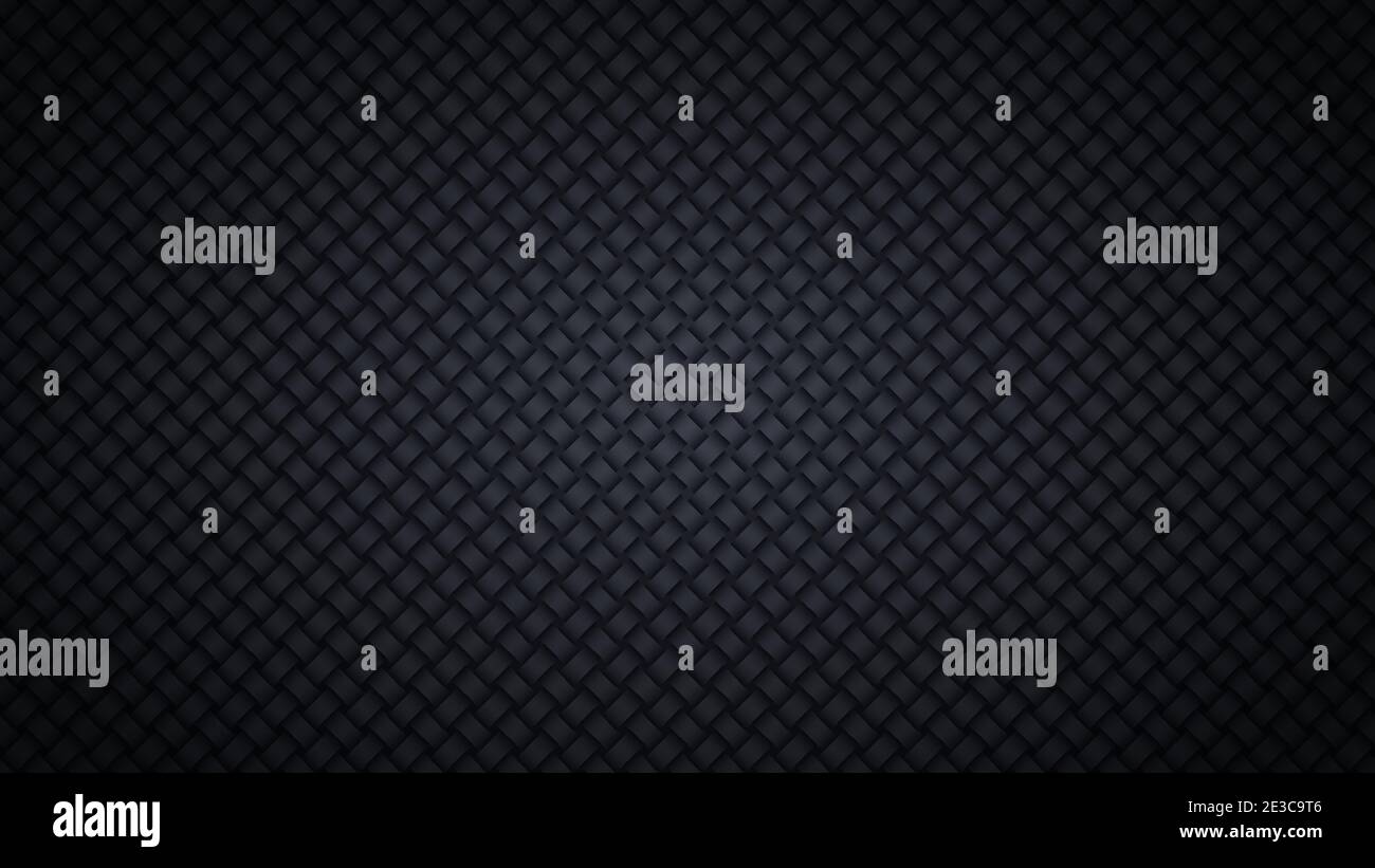 Dark background with lighting. Carbon fiber texture, vector illustration. Stock Vector