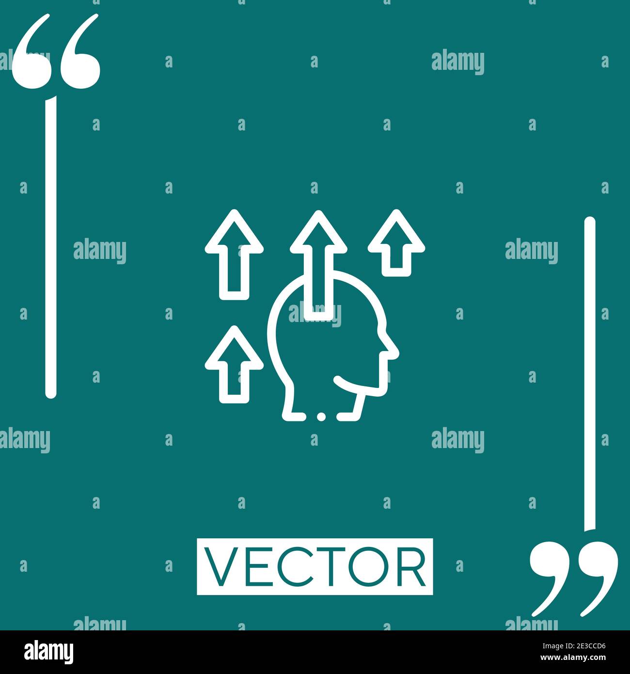 motivation vector icon Linear icon. Editable stroked line Stock Vector