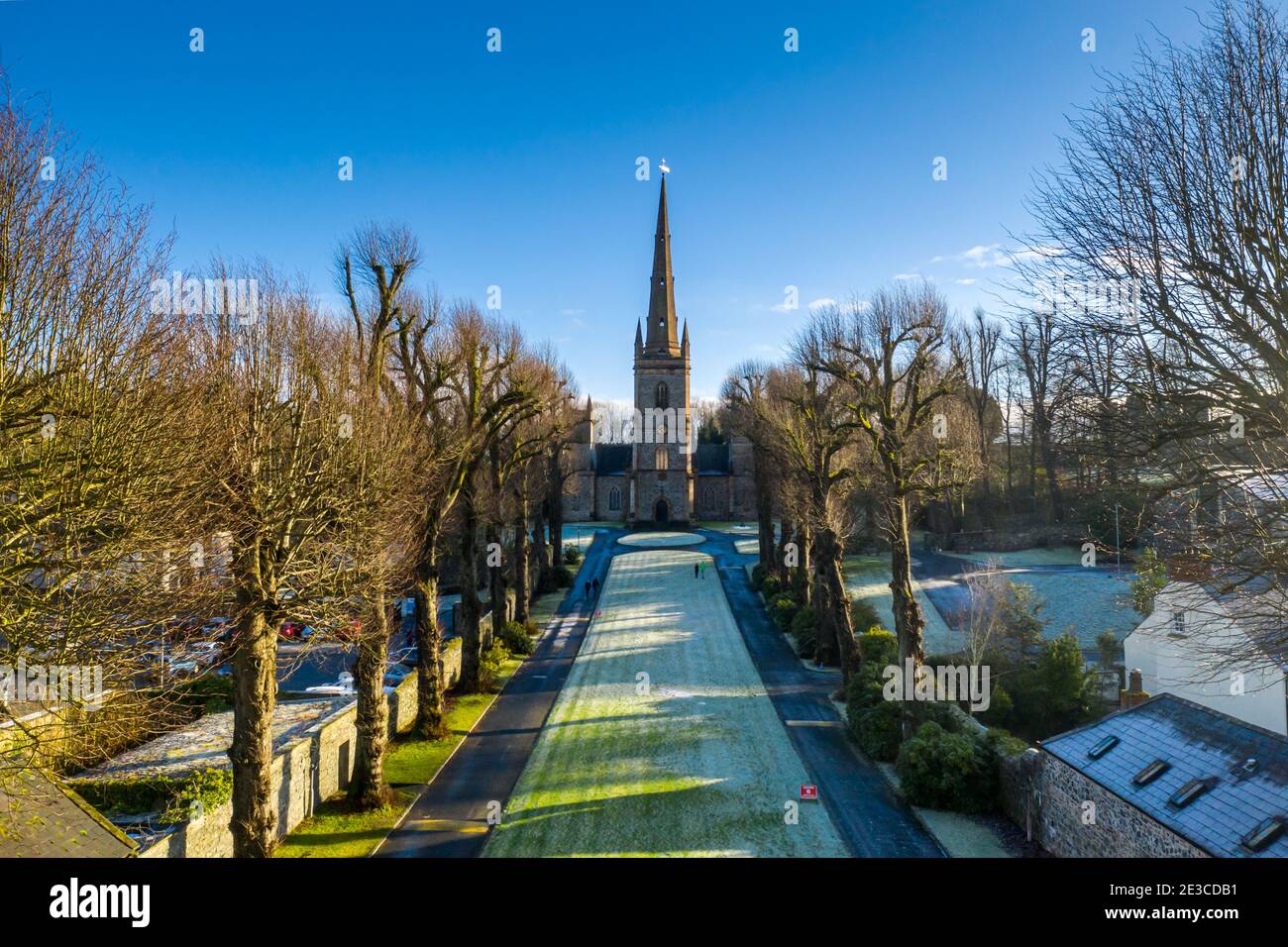 The town of Hillsborough in Northern Ireland Stock Photo