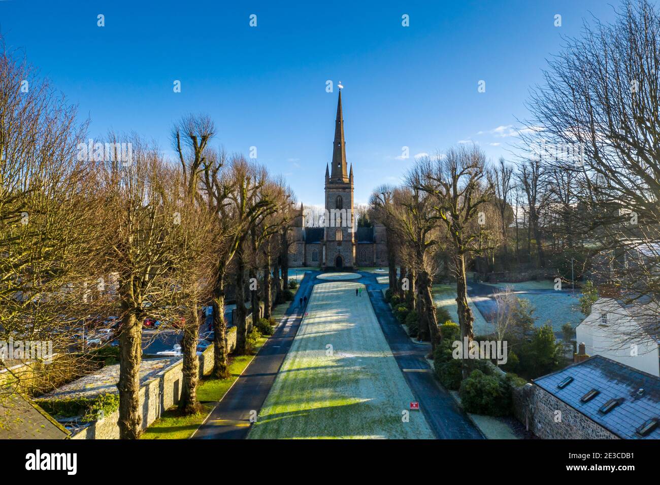 The town of Hillsborough in Northern Ireland Stock Photo