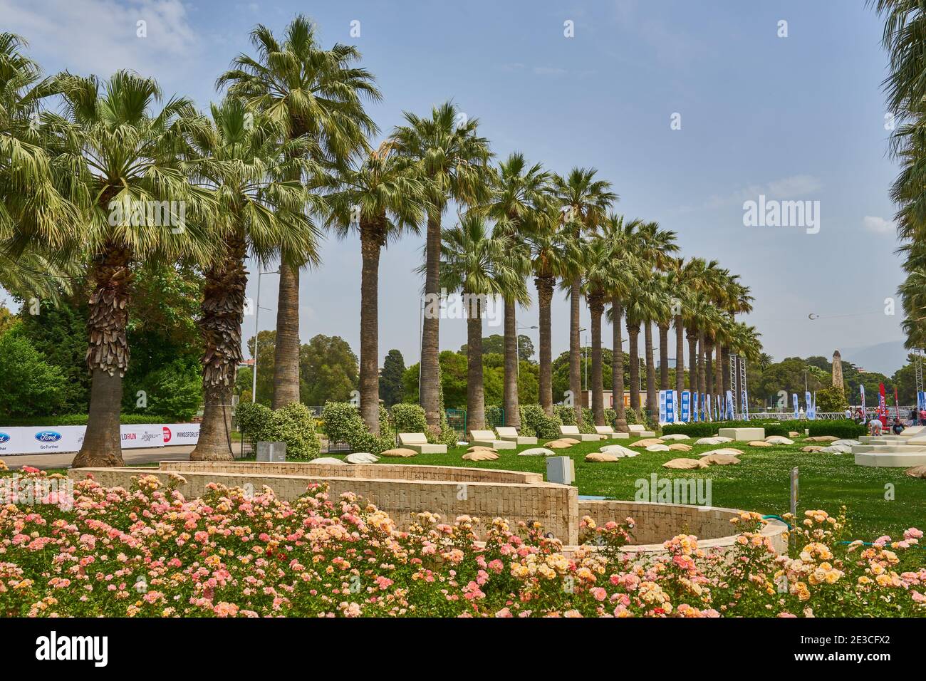 A view of the Public park called K lt rpark translated culture park , also known as Kulturpark in Izmir, Turkey. Stock Photo