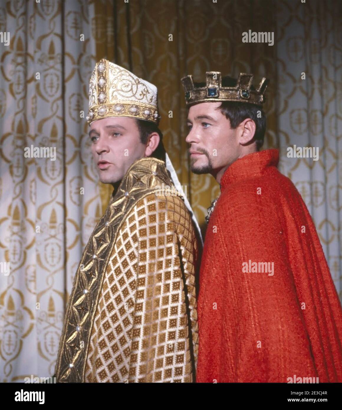 BECKET 1964 Paramount Pictures film with Richard Burton at left and Peter O'Toole Stock Photo