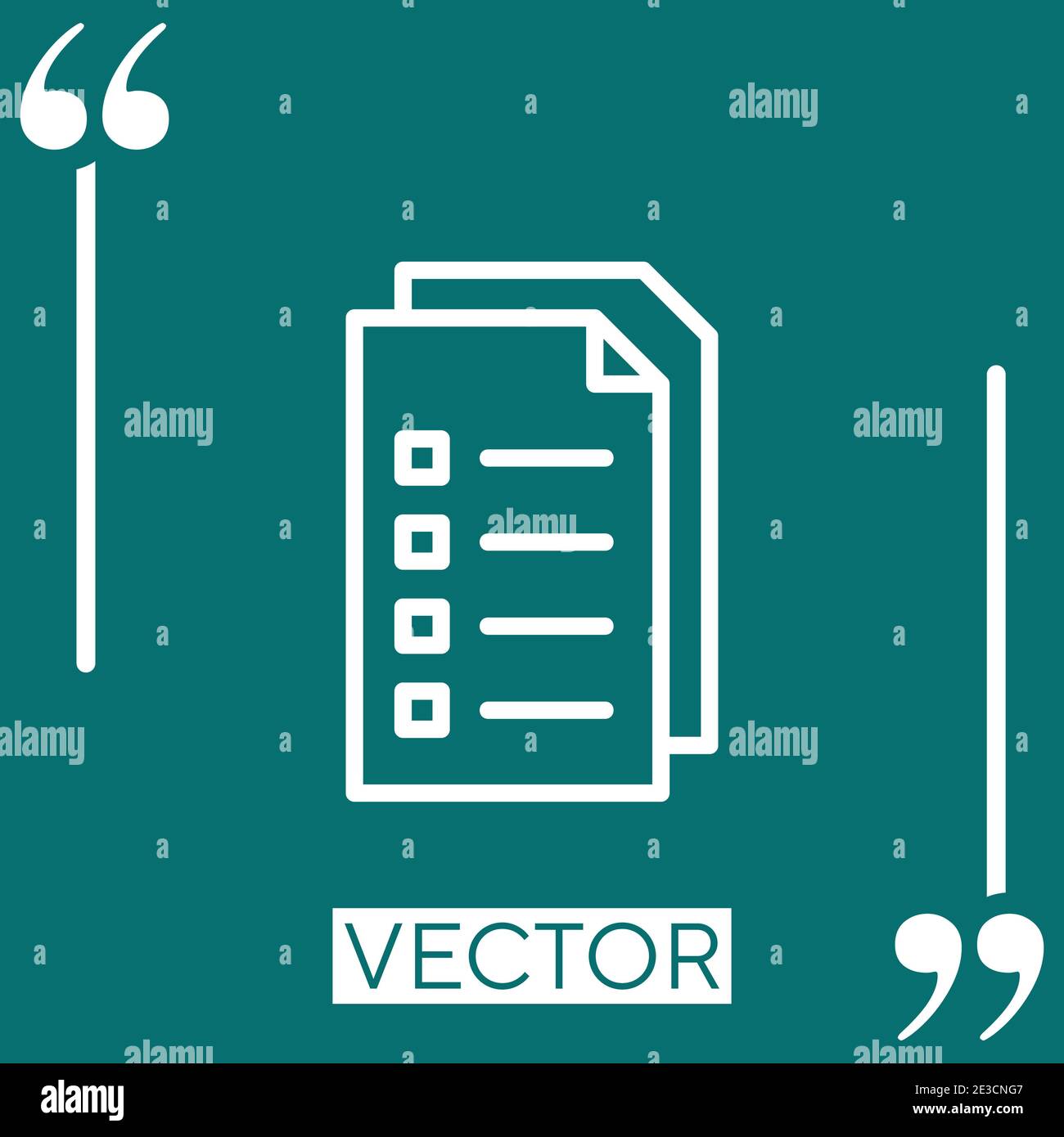 exam vector icon Linear icon. Editable stroke line Stock Vector