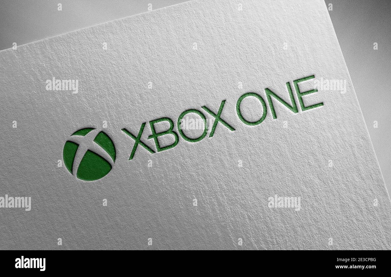 xbox logo paper texture illustration Stock Photo