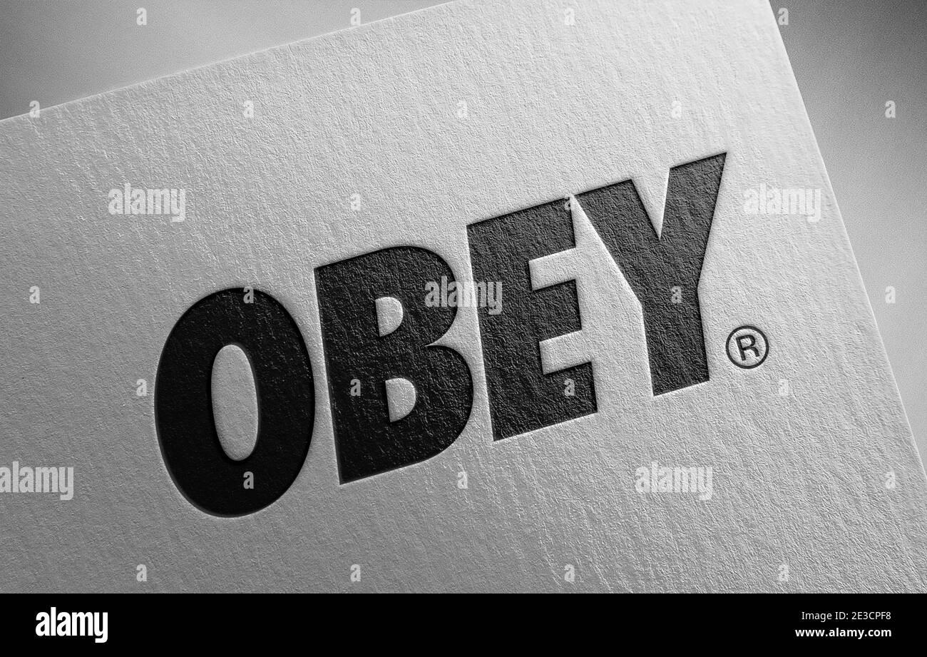 black obey logo