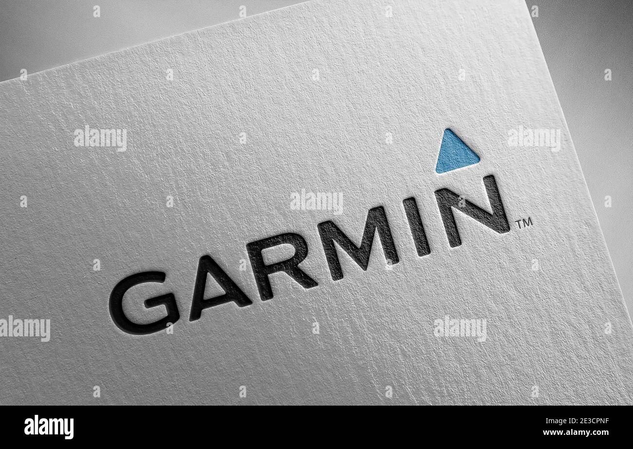garmin logo paper texture illustration Stock Photo - Alamy