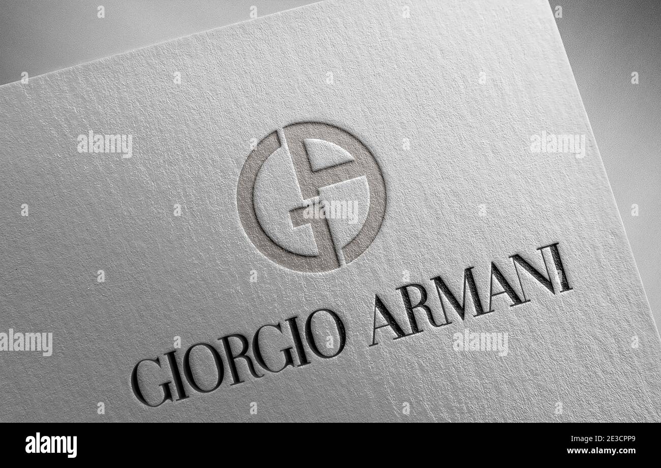 Armani logo hi-res stock photography and images - Alamy