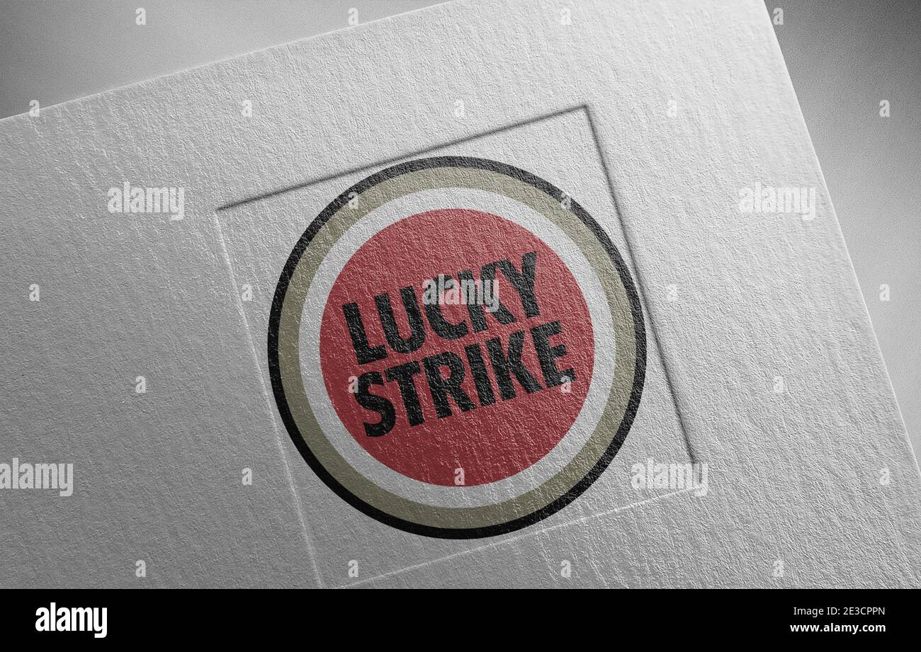 Lucky strike logo hi-res stock photography and images - Alamy
