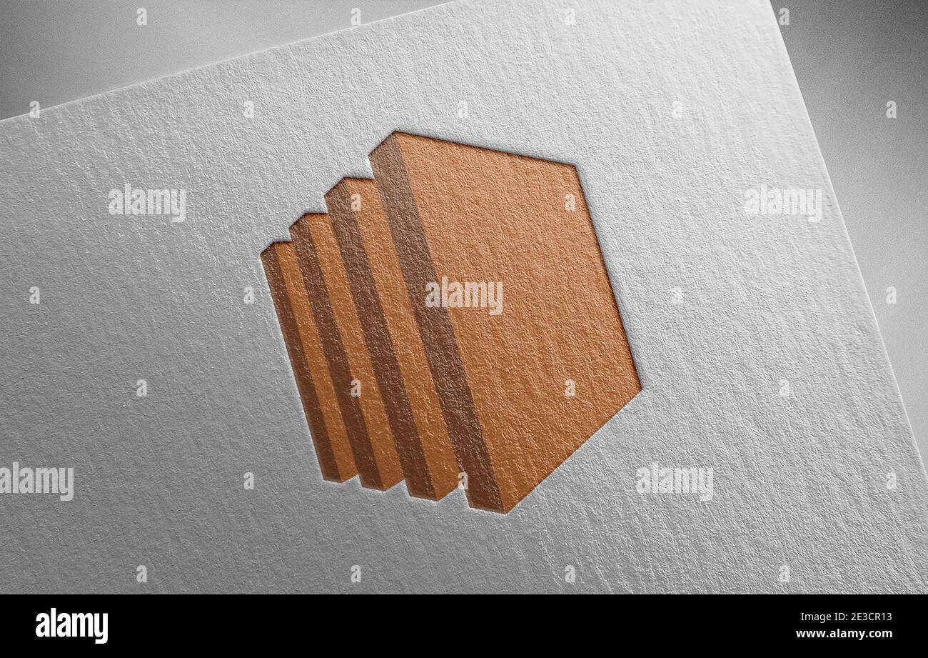 amazon aws ec2 logo paper texture illustration Stock Photo