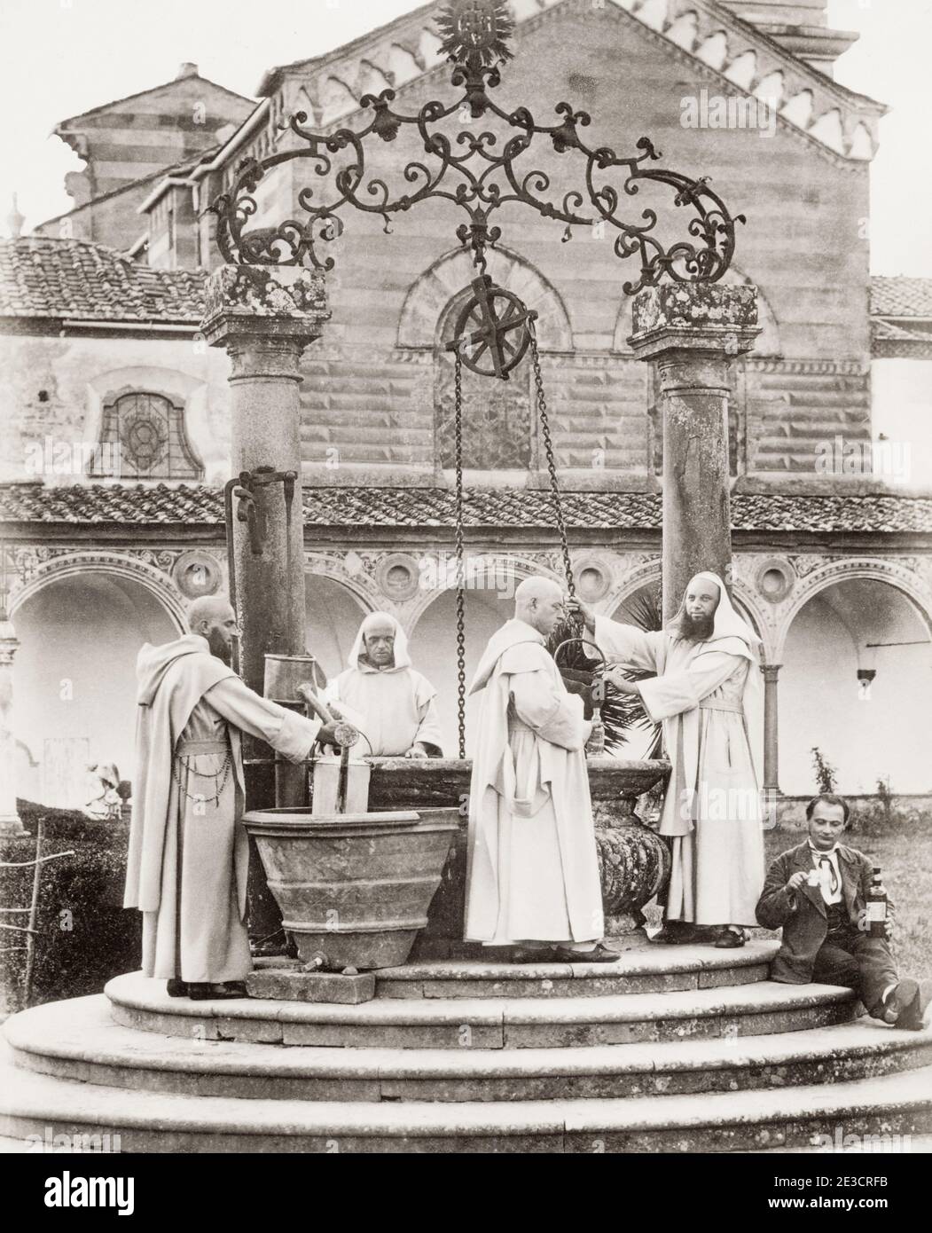 Vintage 19th century photograph: Certosa Monastery, Florence ...