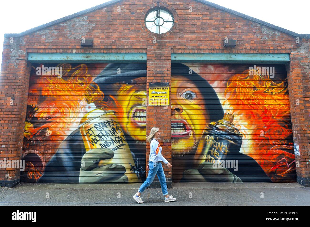Street art in Leicester Stock Photo Alamy