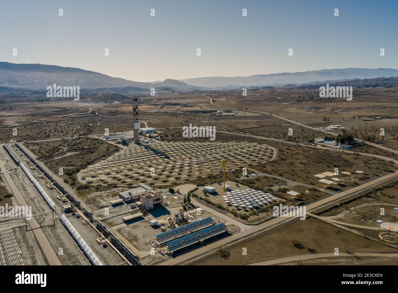 Drone aerial Photography of the Plataforma Solar de Almería Center for ...