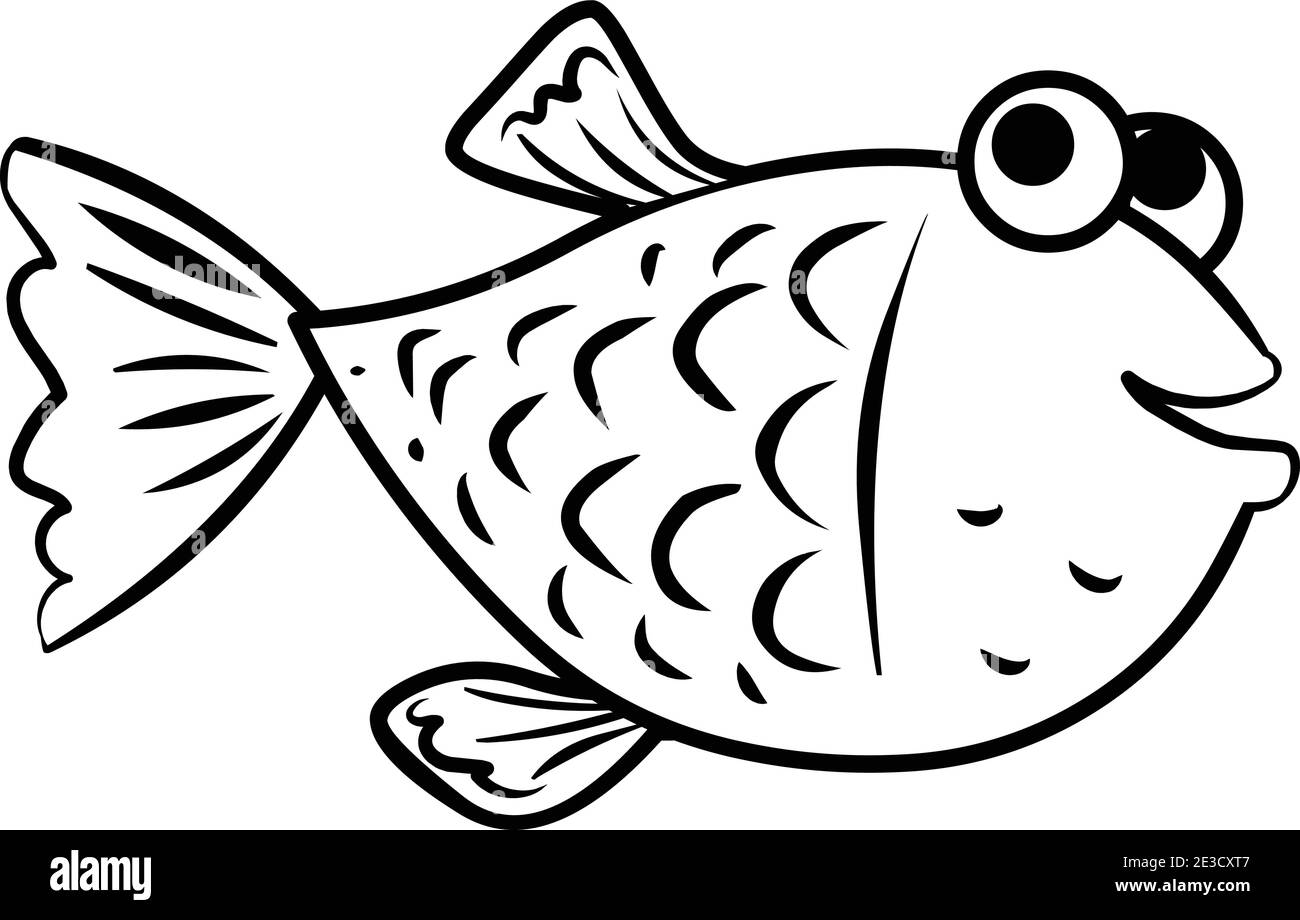 cartoon fish drawing Stock Vector Image & Art Alamy